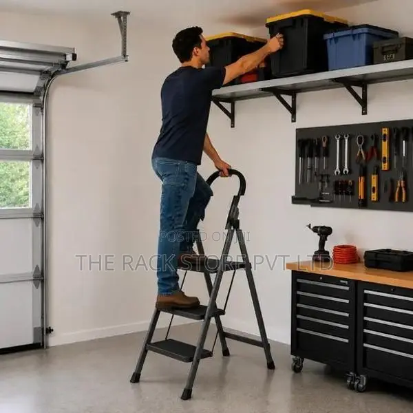 3 Step Steel Folding Ladder