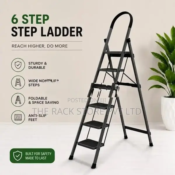 6 Step Steel Folding Ladder