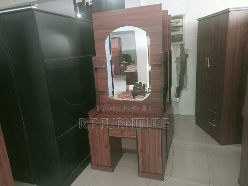 Melamine Dressing Table with Cupboard