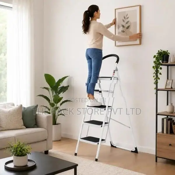 5 Step Steel Folding Ladder
