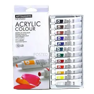 Art Set - Acrylic Paint 12 Colors 12ml Tubes Corner