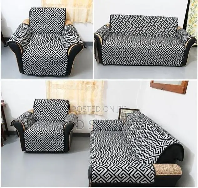 3+1+1 Sofa -(Cover) - High Quality Upholstery Velvet Fabric 2 side