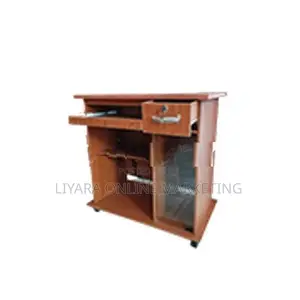 New Malamine Computer Table - Glass