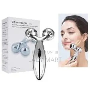 3D Manual Roller Face Body Massager with 2 Wheels Facial Slimming