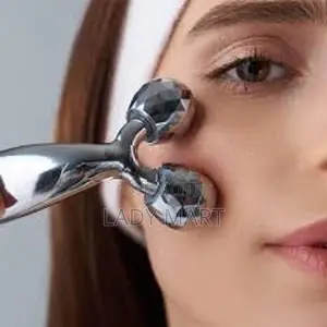 3D Manual Roller Face Body Massager with 2 Wheels Facial Slimming