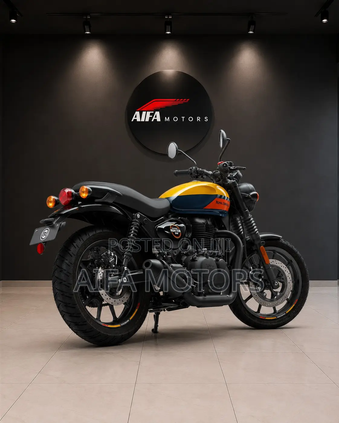 New Royal Enfield Hunter 350 2026 Yellow