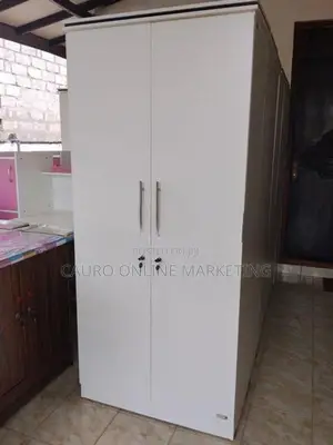 New White Colour 2 Door Cupboard 6*4 Ft Wardrobe