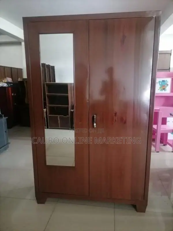 New Melamine 2 Door Steel Cupboard 6*4