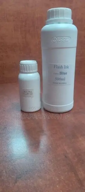 Flash ink for Rubber stamps