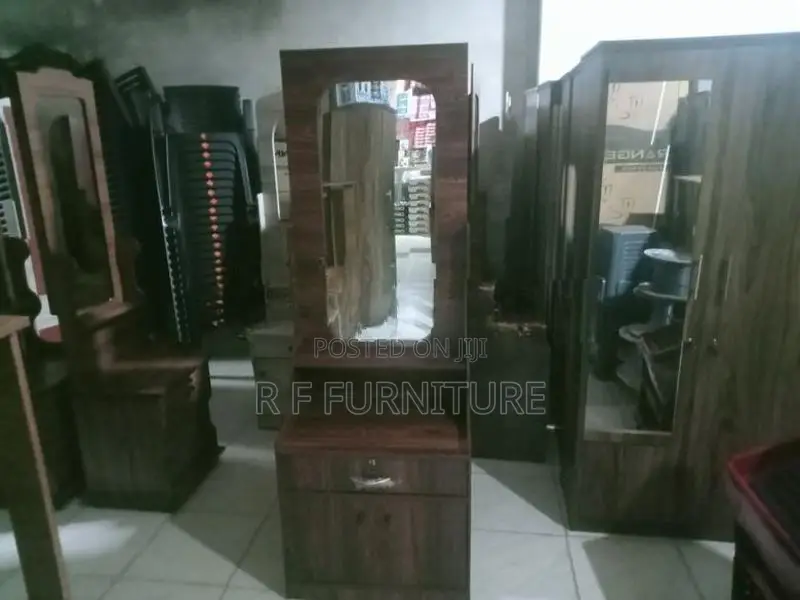Melamine Dressing Table with Cupboard