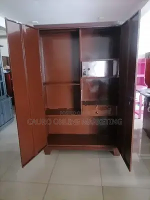 New Melamine 2 Door Steel Cupboard 6*4