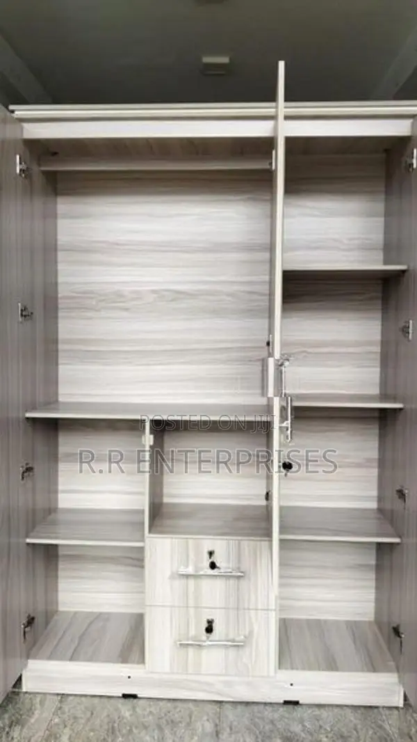 New 3D Ash White Melamine Wardrobes