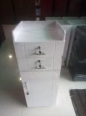 White Bed Side Cupboard (H-22)