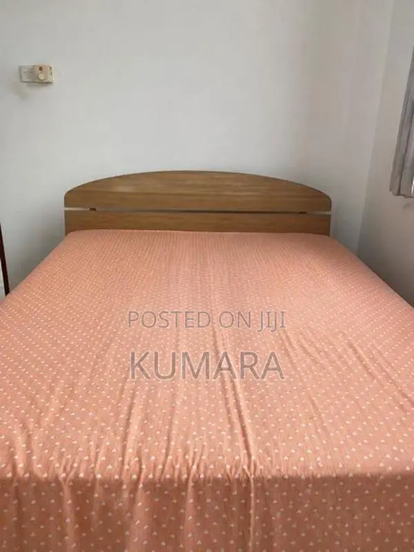 bed with mattress