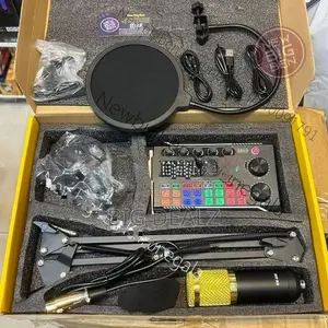 F998 Live Sound Card BM 800 Mic Full Set