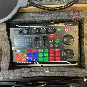 F998 Live Sound Card BM 800 Mic Full Set