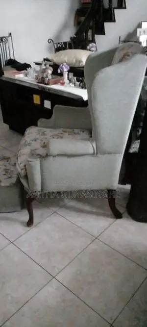 Wing Chair with Foot Stool