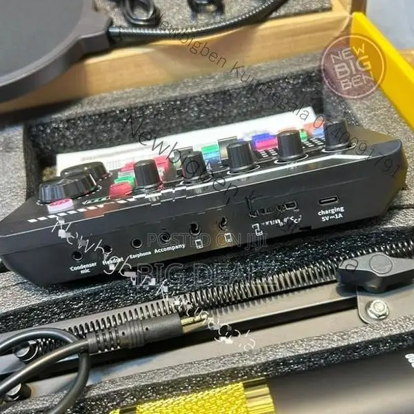 F998 Live Sound Card BM 800 Mic Full Set