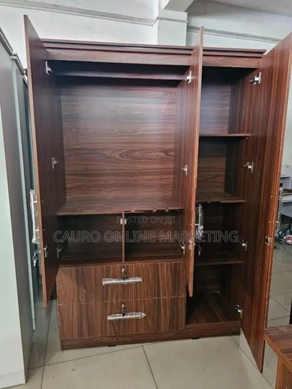 New Melamine 3 Door Cupboard 6*4 Ft Wardrobe Large