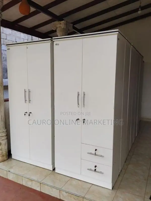 New Melamine White Colour 2 Door Wardrobe 6*2.5 Cupboard