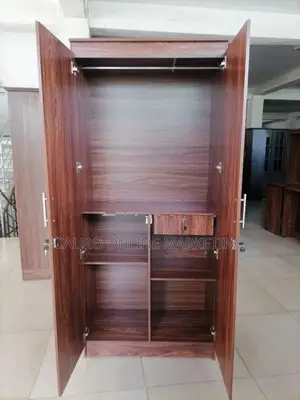 New Melamine 2 Door Wardrobe Cupboard 6*2.5 Ft