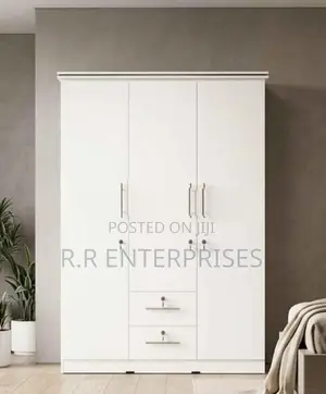New 3D White Melamine Wardrobes