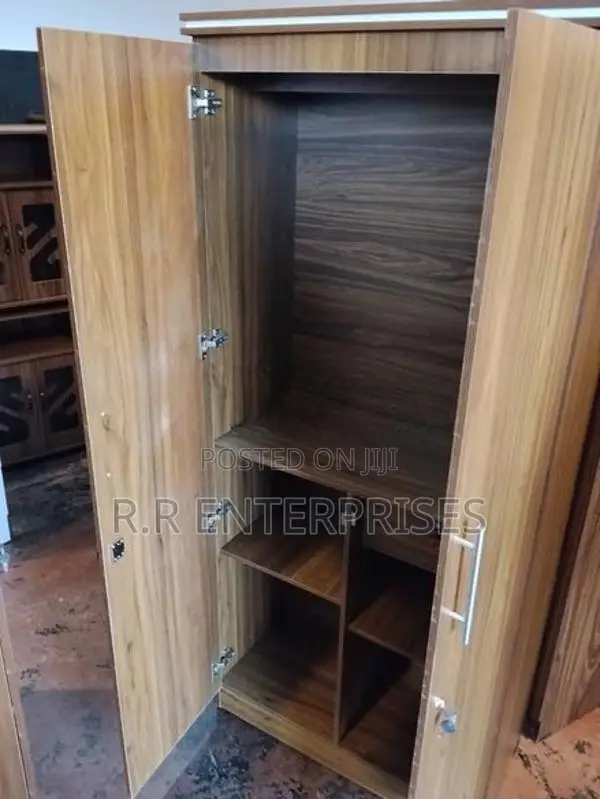New 2 Door Brown Melamine Wardrobes