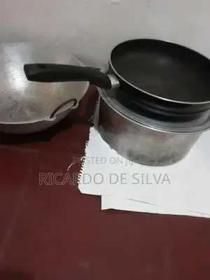 1 Large Pan with Lid, Aluminium Wok, Nonstick