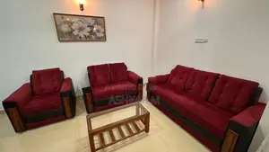 3+2+1 Sofa Set with Glass Top Coffee Table