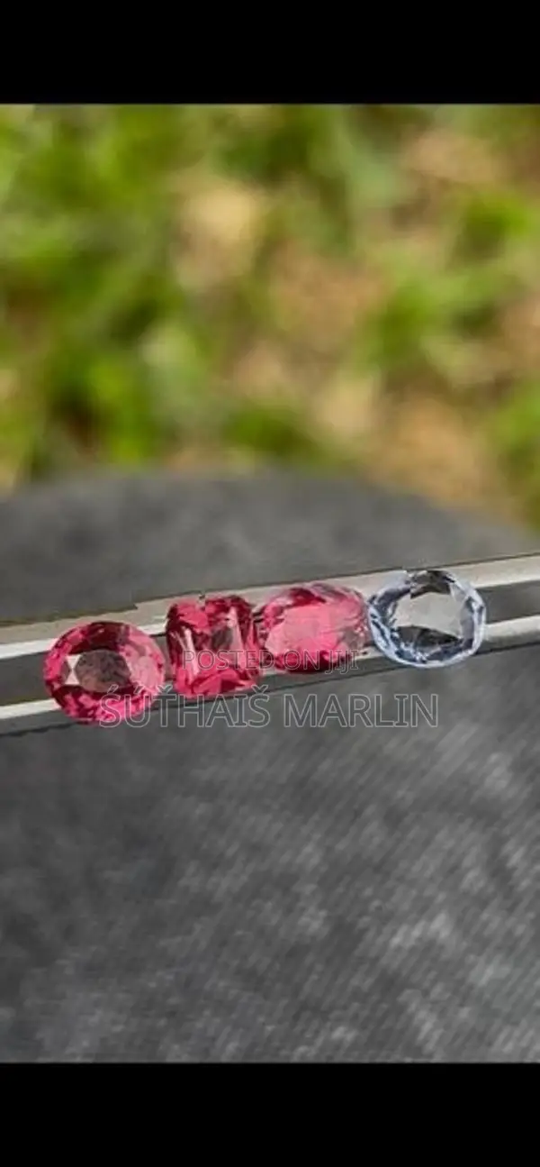 Natural Gem Stone with Rings