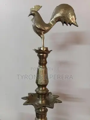 Brass oil lamp