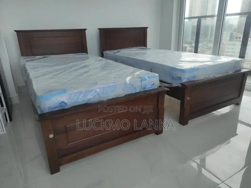 New 72x36 Teak Box Bed With Arpico Spring Mattress (Bb8)