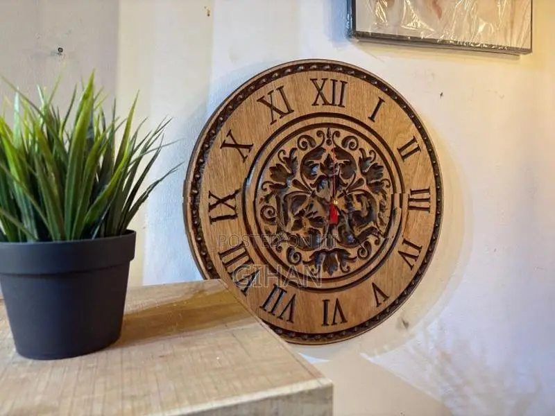 Wooden Mahogany wall clock