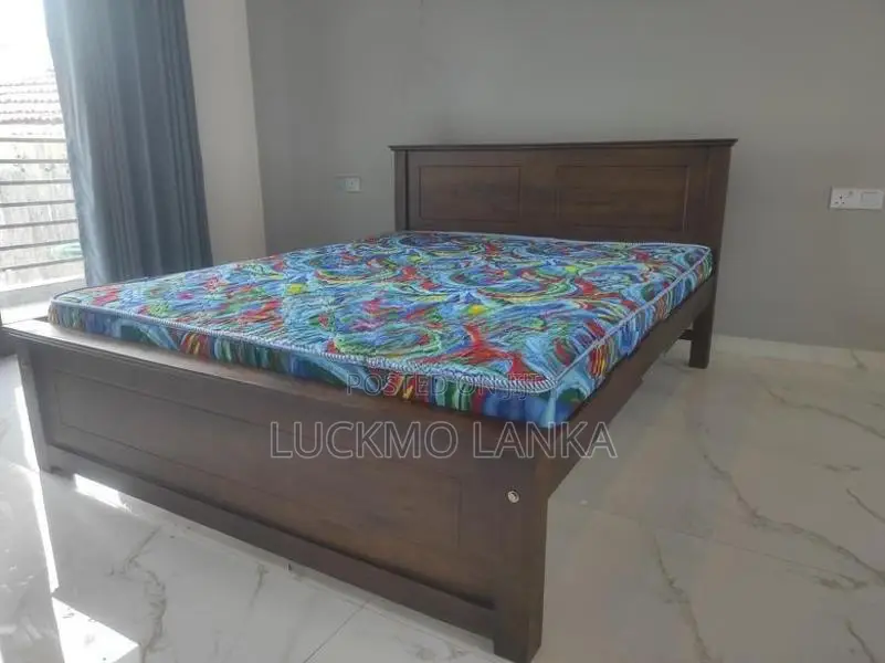 New 6x5 Teak Box Bed With Arpico Hybrid Mattress (Bb6)