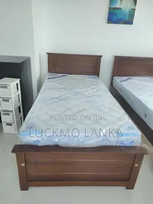 New 72x36 Teak Box Bed With Arpico Spring Mattress (Bb8)