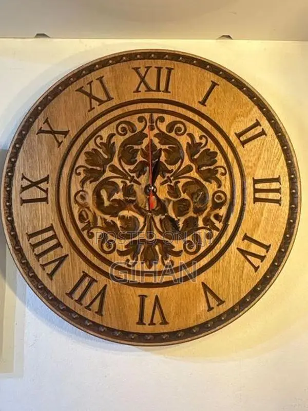 Wooden Mahogany wall clock