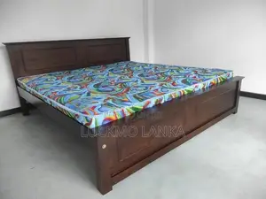 New 6x6 Teak Box Bed With Arpico Hybrid Mattress (Bb7)