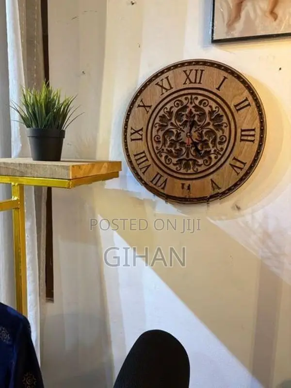 Wooden Mahogany wall clock
