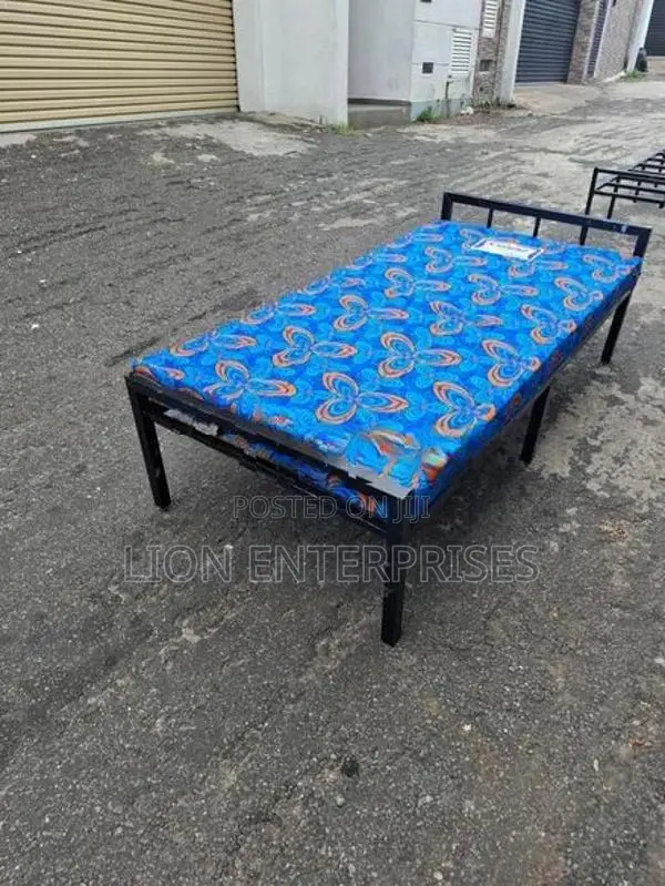 Single Bed with Double Layer Mattress