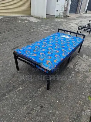 Single Bed with Double Layer Mattress