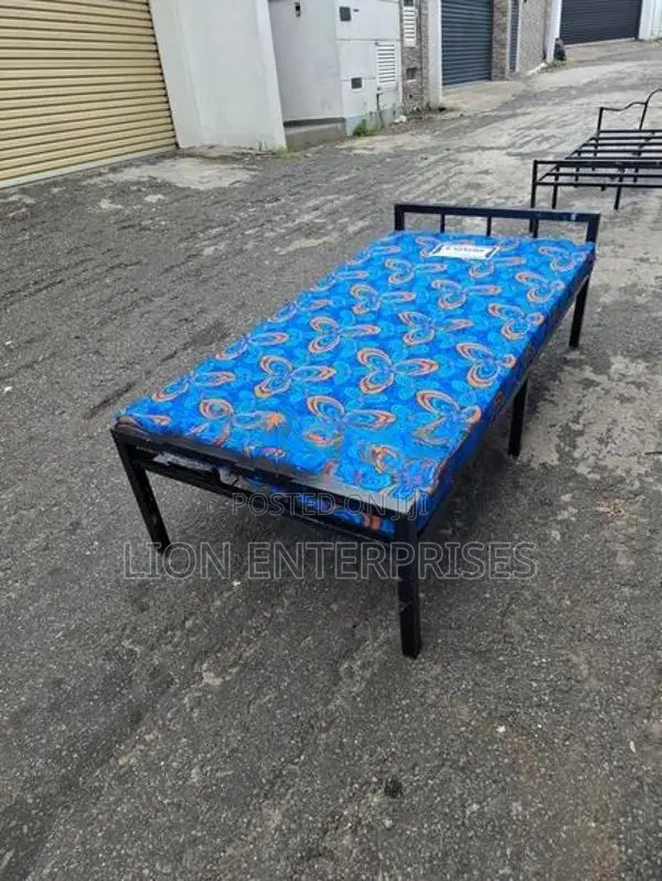 Single Bed with Double Layer Mattress