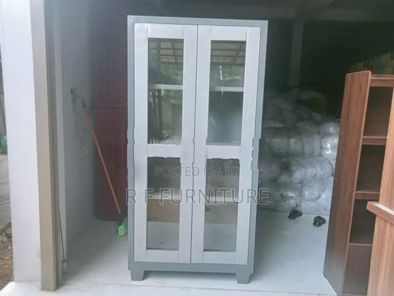 Steel Glass Office Cupboard 6 by 3