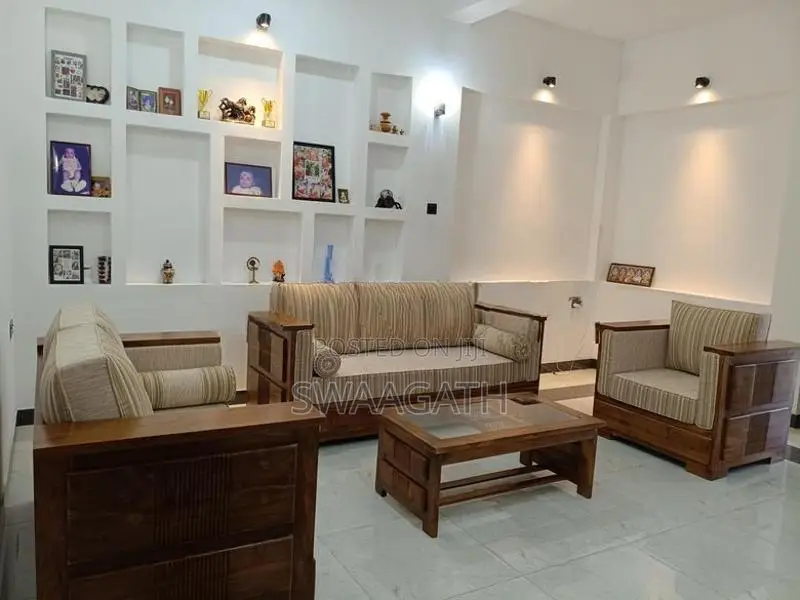 Premium Solid Teak Sofa Set ( 3+2+1) With Coffee Table - BRANDNEW