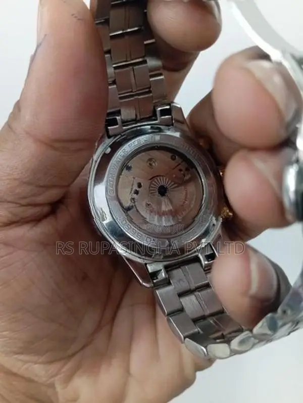 Carnival Silver Automatic Hand Watch