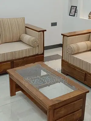 Premium Solid Teak Sofa Set ( 3+2+1) With Coffee Table - BRANDNEW