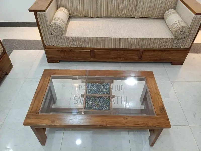Premium Solid Teak Sofa Set ( 3+2+1) With Coffee Table - BRANDNEW