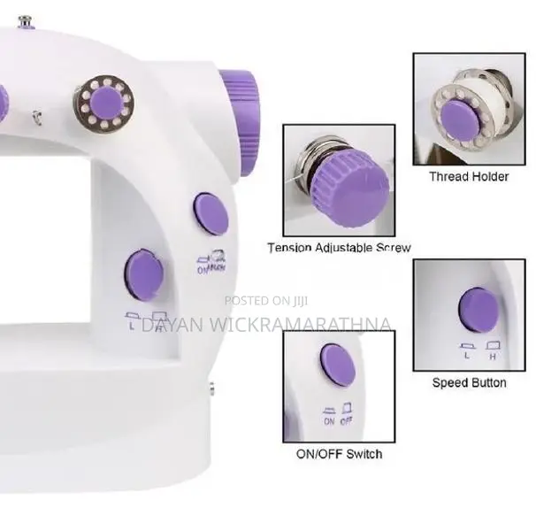 Mini Sewing Machine with Extension Table