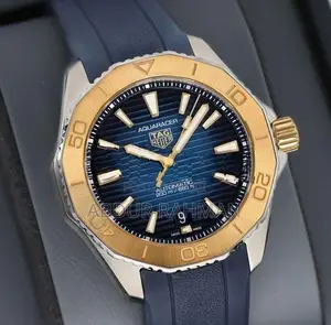 TAG Heuer Aquaracer Professional 200 Automatic (Two-Tone Blue with Gol