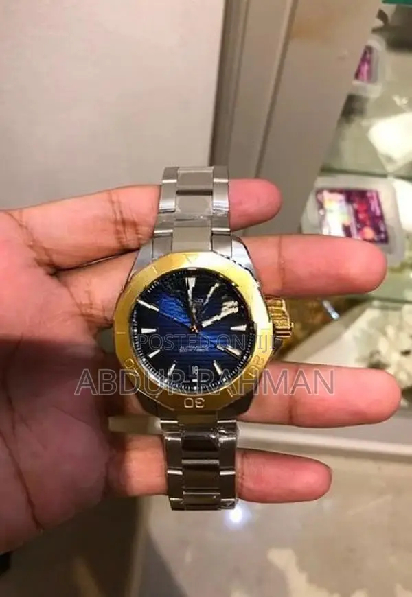 TAG Heuer Aquaracer Professional 200 Automatic (Two-Tone Blue with Gol