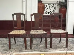 Vintage Timber Cane Chairs -3